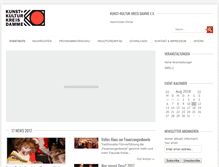 Tablet Screenshot of news.kulturindamme.de